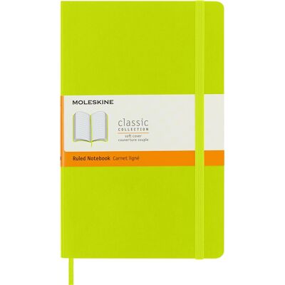 Moleskine Klassiek gelijnd notitieboek Groot formaat Zachte kaft Lime Green Moleskine Klassiek gelijnd notitieboek Groot formaat Zachte kaft Lime Green