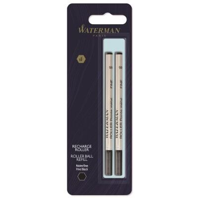 WATERMAN BL 2 RECH WTMN ROLLER FINE NOIR WATERMAN BL 2 RECH WTMN ROLLER FINE NOIR