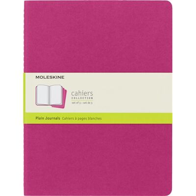 Moleskine Notitieblok Wit XL kinetisch roze set van 3 Moleskine Notitieblok Wit XL kinetisch roze set van 3