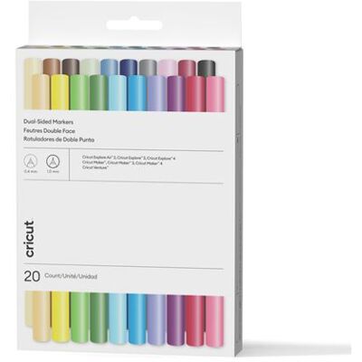 Cricut Ultieme Set Van 20 Dubbelzijdige Cricut-markers Voor Cricut Maker®, Cricut Explore® En Cricut Venture™ Cricut Ultieme Set Van 20 Dubbelzijdige Cricut-markers Voor Cricut Maker®, Cricut Explore® En Cricut Venture™