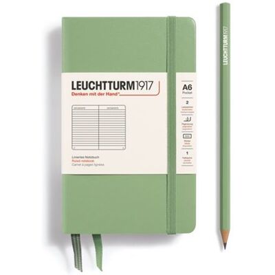 Leuchtturm1917 Notitieboek Hardcover 187 genummerde pagina’s Salie Leuchtturm1917 Notitieboek Hardcover 187 genummerde pagina’s Salie