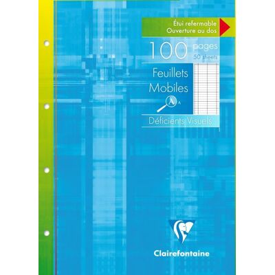 Map met 100 losse vellen A4 Clairefontaine 21 x 29,7 cm Blauw Map met 100 losse vellen A4 Clairefontaine 21 x 29,7 cm Blauw