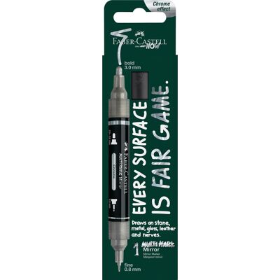 Faber-castell Acrylstift Met Spiegeleffect, Chroomkleurig En Dubbele Punt - Airfryer Faber-castell Acrylstift Met Spiegeleffect, Chroomkleurig En Dubbele Punt - Airfryer