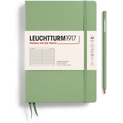 Leuchtturm1917 Notitieboek 251 genummerde pagina's, kleur: Salie Leuchtturm1917 Notitieboek 251 genummerde pagina's, kleur: Salie