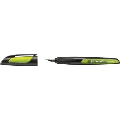 Stabilo Easybuddy fountain pen black/lime + 1 cartridge Stabilo Easybuddy fountain pen black/lime + 1 cartridge