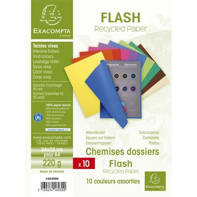 Exacompta EXACPTA FOREVER PQT 10 CHEM 220G ASS Exacompta EXACPTA FOREVER PQT 10 CHEM 220G ASS