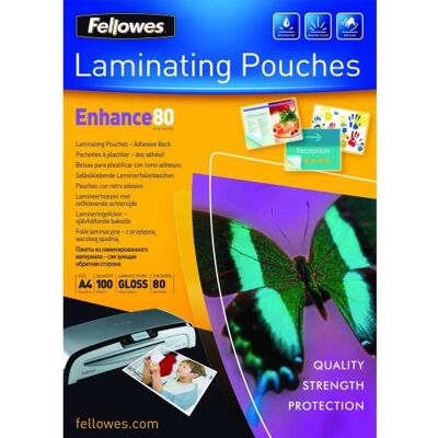 FELL. FELLOWES POCHETTES A4 - DOS ADHESI FELL. FELLOWES POCHETTES A4 - DOS ADHESI