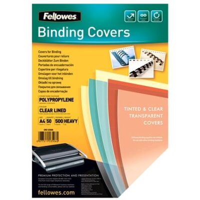 Fellowes FELL. COUVERTURE FANTAISIE PVC TRANSPARE Fellowes FELL. COUVERTURE FANTAISIE PVC TRANSPARE