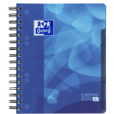 OXFORD School projectbook A5+ gelijnd 6 gaats 120 vel soepele kunststof kaft blauw OXFORD School projectbook A5+ gelijnd 6 gaats 120 vel soepele kunststof kaft blauw