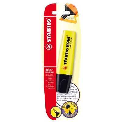 Stabilo BOSS ORIGINAL BLISTER 1 YELLOW Stabilo BOSS ORIGINAL BLISTER 1 YELLOW