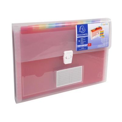 EXACOMPTA Voorordner Tas Pp 13 Vakken 33X25 Crystal EXACOMPTA Voorordner Tas Pp 13 Vakken 33X25 Crystal