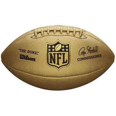 Wilson American Football Duke Metallic Edition OS FB goud Wilson American Football Duke Metallic Edition OS FB goud