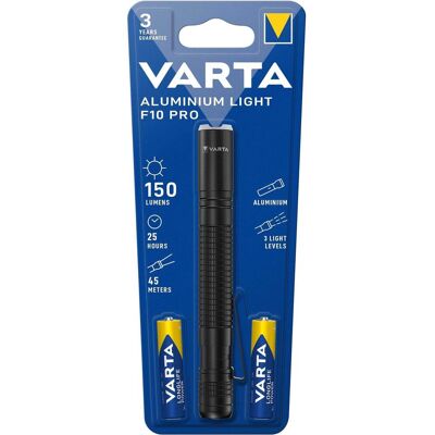 Varta Zaklamp Light F10 Pro Aluminium Varta Zaklamp Light F10 Pro Aluminium