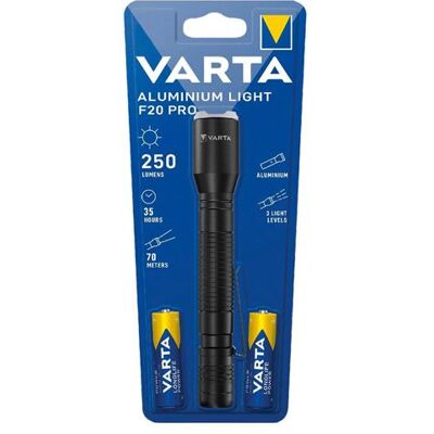 Varta Zaklamp Light F20 Pro Aluminium Varta Zaklamp Light F20 Pro Aluminium