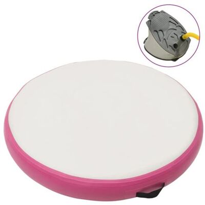 vidaXL Tapis Gonflable de Gymnastique avec Pompe Tapis d'Exercice Tapis de Yoga Entraînement Salle de Sport Maison Parc 100x100x15 cm PVC Rose vidaXL Tapis Gonflable de Gymnastique avec Pompe Tapis d'Exercice Tapis de Yoga Entraînement Salle de Sport Maison Parc 100x100x15 cm PVC Rose