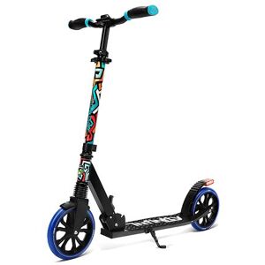 SereneLife 2-Wiel Kinderstep - Verstelbaar T-Bar Stuur - Aluminium Antislip Dek - Draagbare Opvouwbare Step voor Kinderen, Tieners met Draagriem - Grafitti SereneLife 2-Wiel Kinderstep - Verstelbaar T-Bar Stuur - Aluminium Antislip Dek - Draagbare Opvouwbare Step voor Kinderen, Tieners met Draagriem - Grafitti