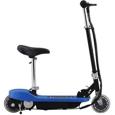 vidaXL Trottinette Electrique avec Siège Scooter Patinette Robuste Pliable Enfants de 6 Ans et plus Adultes Garçons Filles Guidon Ajustable 120 W Bleu vidaXL Trottinette Electrique avec Siège Scooter Patinette Robuste Pliable Enfants de 6 Ans et plus Adultes Garçons Filles Guidon Ajustable 120 W Bleu