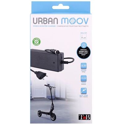 TNB T'nB Oplader voor elektrische steps Urban Moov 58,8V Zwart TNB T'nB Oplader voor elektrische steps Urban Moov 58,8V Zwart