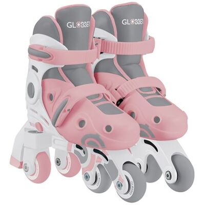 Globber 2 in 1 Rollerblading voor kinderen Maat 26-29 Pastelroze Globber 2 in 1 Rollerblading voor kinderen Maat 26-29 Pastelroze