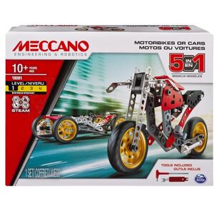 Meccano bouwset Auto en motor 5 modellen Meccano bouwset Auto en motor 5 modellen