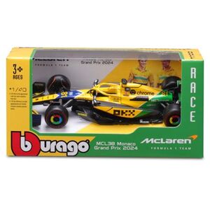 Bburago Auto F1 McLaren MCL38 Monaco GP 2024 Piastri Bburago Auto F1 McLaren MCL38 Monaco GP 2024 Piastri