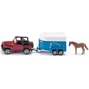 Siku Jeep Auto met paardentrailer Siku Jeep Auto met paardentrailer