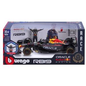 Bburago Voertuig met Burago Red Bull F1 1/24 Racing Coureur Verstappen figuur met helm 2024 Bburago Voertuig met Burago Red Bull F1 1/24 Racing Coureur Verstappen figuur met helm 2024