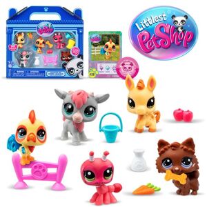 Set van 5 Bandai Littlest Petshop Boerderij figuren Set van 5 Bandai Littlest Petshop Boerderij figuren