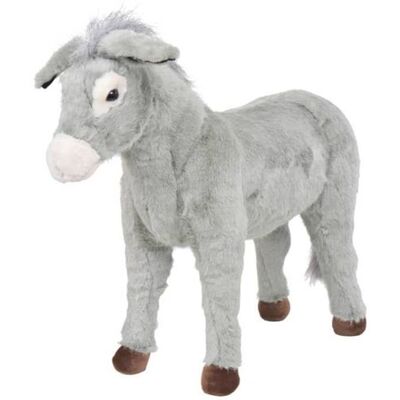 vidaXL Jouet en Peluche Âne Gris XXL Poupée Doudou pour Enfants Bébés Maison vidaXL Jouet en Peluche Âne Gris XXL Poupée Doudou pour Enfants Bébés Maison