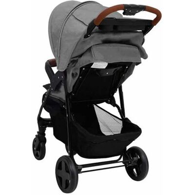 vidaXL Kinderwagen 2-in-1 staal lichtgrijs10371 vidaXL Kinderwagen 2-in-1 staal lichtgrijs10371