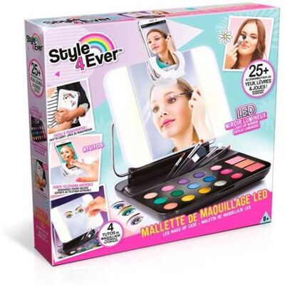 Kindermake-up etui met LED-spiegel en telefoonhouder - Style 4 Ever - Canal Toys Kindermake-up etui met LED-spiegel en telefoonhouder - Style 4 Ever - Canal Toys