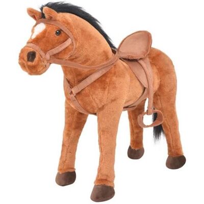 vidaXL Jouet en Peluche Cheval Jouet d'Enfant Bébé Maisojn Chambre Intérieur vidaXL Jouet en Peluche Cheval Jouet d'Enfant Bébé Maisojn Chambre Intérieur