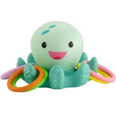 Badspeeltje - INFANTINO - Lichtgevende badoctopus met ringen Badspeeltje - INFANTINO - Lichtgevende badoctopus met ringen