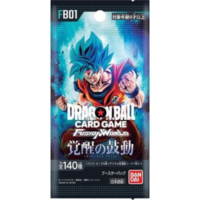 Bandai Verzamelkaartspel, boosterpakket van 6 kaarten Dragon Ball Super Card Game Fusion World: Awakened Pulse Franstalige Versie Bandai Verzamelkaartspel, boosterpakket van 6 kaarten Dragon Ball Super Card Game Fusion World: Awakened Pulse Franstalige Versie