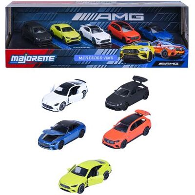 Set van 5 Majorette Mercedes AMG-voertuigen Set van 5 Majorette Mercedes AMG-voertuigen