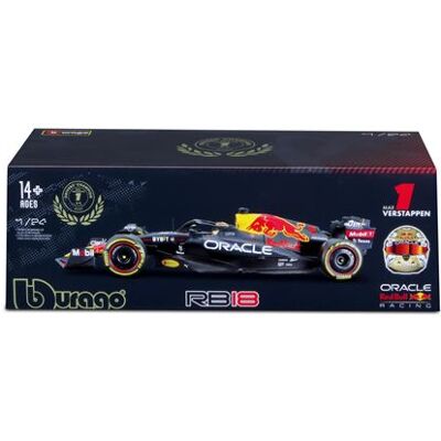Bburago Voertuig 2022 Redbull Honda Rb18 Met Verstappen Helm - Circuits & Voertuigen Bburago Voertuig 2022 Redbull Honda Rb18 Met Verstappen Helm - Circuits & Voertuigen