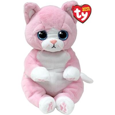 TY Beaniee Bellies Pluche Medium Lilibelle de Kat 30 cm Roze en Wit TY Beaniee Bellies Pluche Medium Lilibelle de Kat 30 cm Roze en Wit