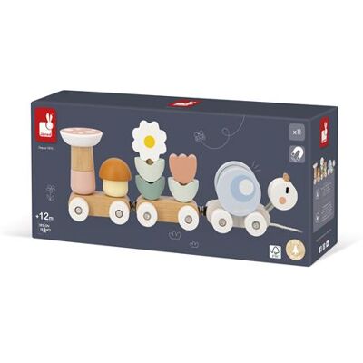 Janod Leerspel Houten speelset Wandel trein 2 wagons et 1 locomotief Sweet Cocoon Janod Leerspel Houten speelset Wandel trein 2 wagons et 1 locomotief Sweet Cocoon