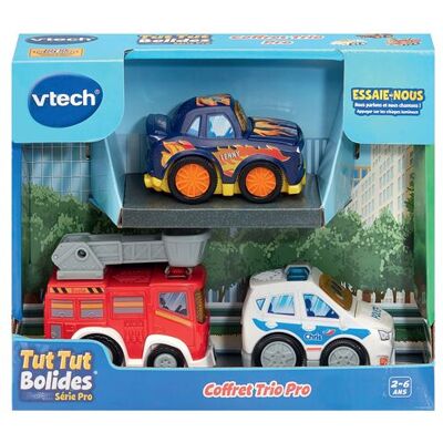 Elektronisch spel Vtech Tut Tut Bolides Voertuigen Serie Pro Trio-set Elektronisch spel Vtech Tut Tut Bolides Voertuigen Serie Pro Trio-set