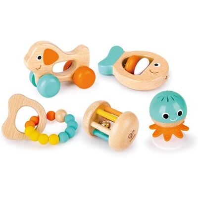Hape rammelaar Eerste leeftijd sensorische set Hape rammelaar Eerste leeftijd sensorische set