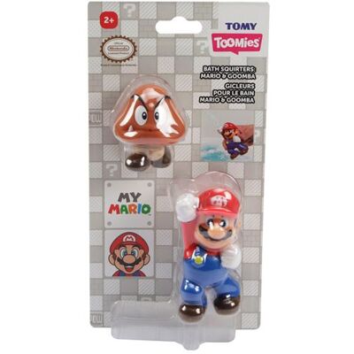 Tomy-badspeelgoed: Super Mario en Goomba-spuiters Tomy-badspeelgoed: Super Mario en Goomba-spuiters