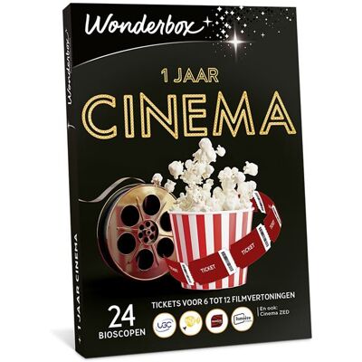 Wonderbox Cadeaubox 1 Jaar Cinema NL Wonderbox Cadeaubox 1 Jaar Cinema NL