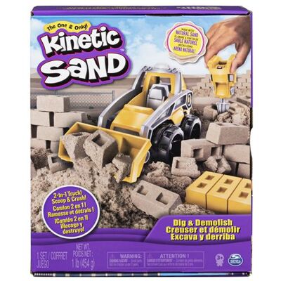 Kinetic Sand Kinetisch zand boetseerklei graven en slopen bouwset Kinetic Sand Kinetisch zand boetseerklei graven en slopen bouwset