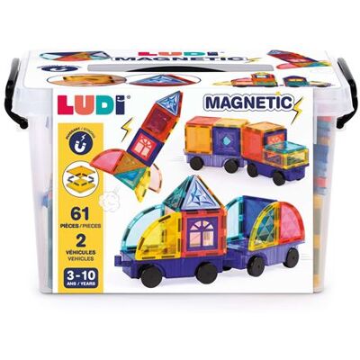 Magnetisch Bouwspel Ludi Magnetische Voertuigen - Bouwspeelgoed Magnetisch Bouwspel Ludi Magnetische Voertuigen - Bouwspeelgoed