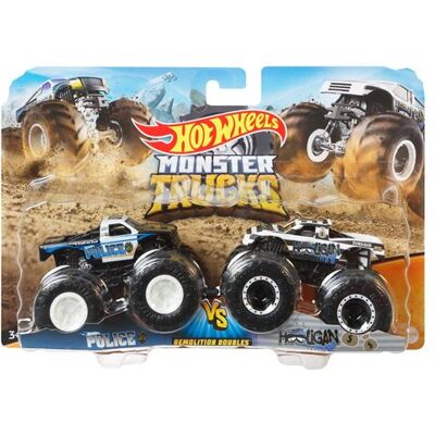 Set Van 2 Hot Wheels Monster Trucks Willekeurige Modelvoertuigen - Circuits & Voertuigen Set Van 2 Hot Wheels Monster Trucks Willekeurige Modelvoertuigen - Circuits & Voertuigen