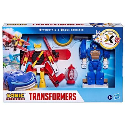Pakket met 2 Transformers-figuren Sonic the Hedgehog Wingtail en Blue Booster Pakket met 2 Transformers-figuren Sonic the Hedgehog Wingtail en Blue Booster