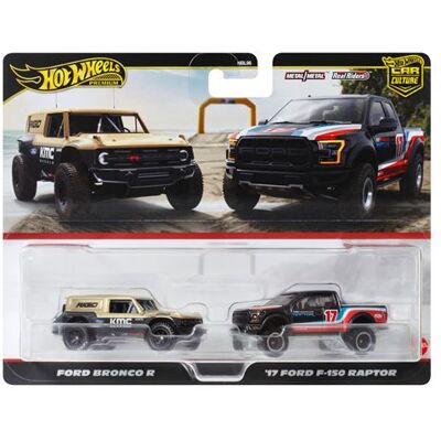 Set van 2 Hot Wheels Premium Voertuigen Willekeurig Model Set van 2 Hot Wheels Premium Voertuigen Willekeurig Model