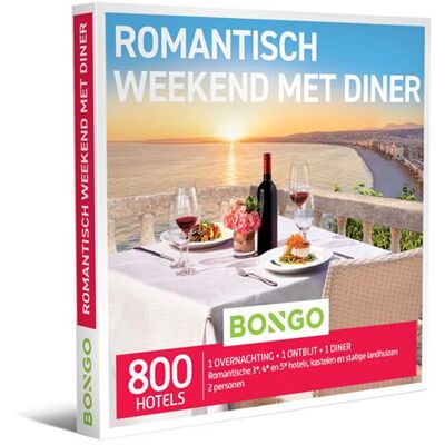 Cadeaubox Bongo Romantisch Weekend met Diner - NL Cadeaubox Bongo Romantisch Weekend met Diner - NL