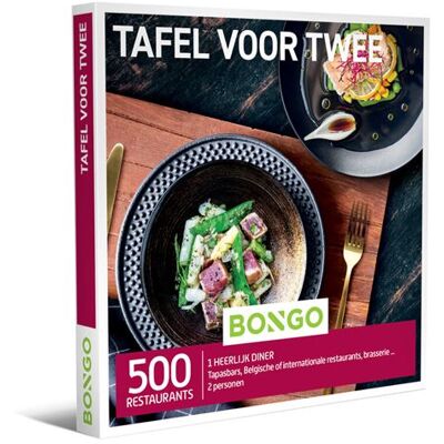 Cadeaubox Bongo Tafel voor Twee - NL Cadeaubox Bongo Tafel voor Twee - NL