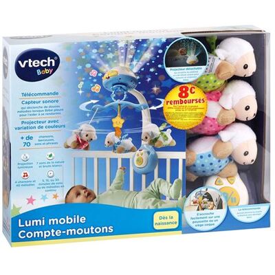 Interactief speelgoed Vtech Baby Lumi Mobiel Schapen Tellen Blauw Interactief speelgoed Vtech Baby Lumi Mobiel Schapen Tellen Blauw